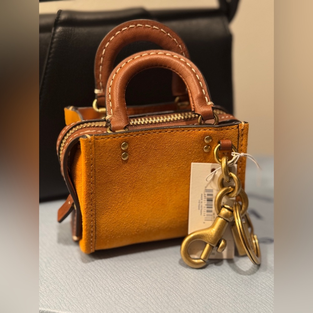 COACH MINI ROGUE BAG CHARM/KEY CHAIN